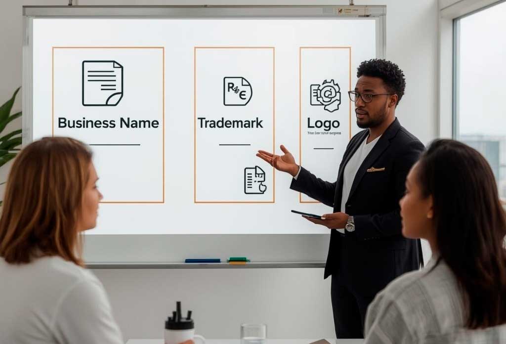 Diferença entre nome comercial, marca e logótipo e por que cada um é Importante